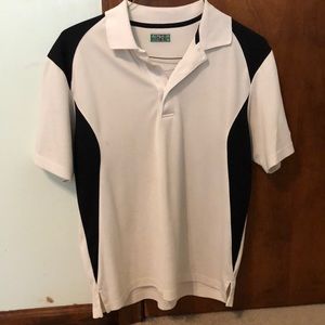Black and white polo